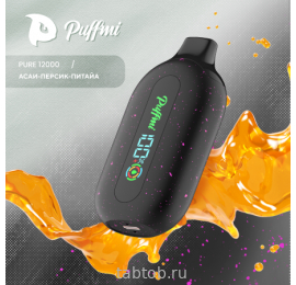 Puffmi  PURE  V2  Acai Peach Pitaya (Асаи Персик Питайя) 12000 затяжек