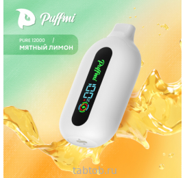 Puffmi  PURE  V2  Lemon Mint (Мятный Лимон) 12000 затяжек