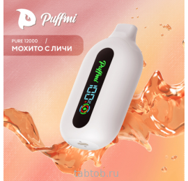 Puffmi  PURE  V2  Mojito Lychee (Мохито Личи) 12000 затяжек