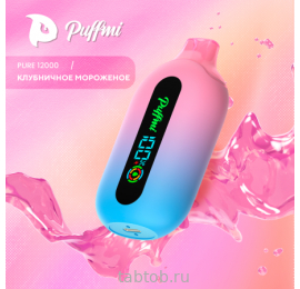 Puffmi  PURE  V2  Strawberry Sundae ( Клубничное Мороженое) 12000 затяжек