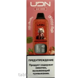 UDN BAR X PLUS Aloe Strawberry 12000 затяжек