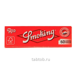 Бумага для самокруток SMOKING REGULAR RED (x60)