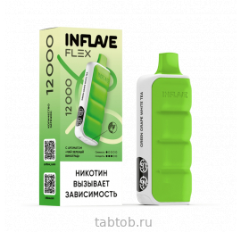 INFLAVE FLEX Чай Зеленый Виноград 12000 затяжек