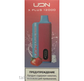 UDN BAR X PLUS Клубника Лёд 12000 затяжек