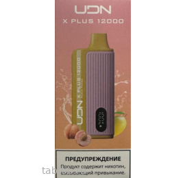 UDN BAR X PLUS Персик Манго 12000 затяжек