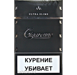 Сигареты Cigaronne Ultra Slims Black