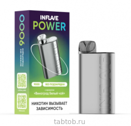 INFLAVE POWER Виноград Белый Чай 9000 затяжек