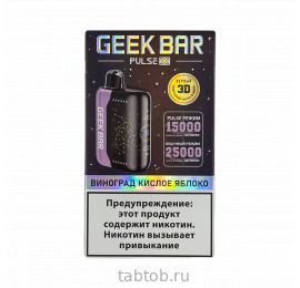 GEEKBAR PULSE Виноград Кислое Яблоко 25 000 затяжек