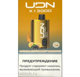 UDN X Sour Blackcurrant Lemon 13000 затяжек