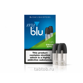 My Blu Intense Сменная Капсула Green Apple 0мг 1,5мл (x2)