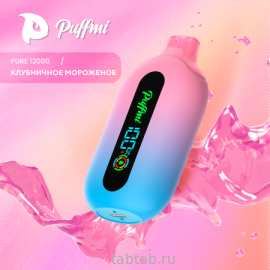 Puffmi  PURE  V2  Strawberry Sundae ( Клубничное Мороженое) 12000 затяжек