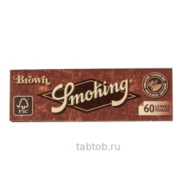 Бумага для самокруток SMOKING REGULAR BROWN (x60)