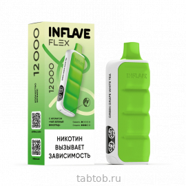 INFLAVE FLEX Чай Зеленый Виноград 12000 затяжек