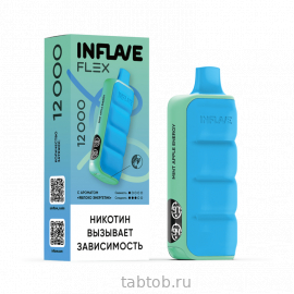 INFLAVE FLEX Яблоко Энергетик 12000 затяжек