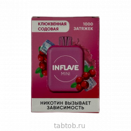 INFLAVE MINI Клюквенная Содовая 1000 затяжек