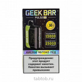 GEEKBAR PULSE Кислое Яблоко Лёд 25 000 затяжек