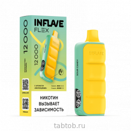 INFLAVE FLEX Кислое Драже 12000 затяжек