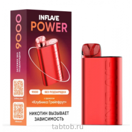 INFLAVE POWER Клубника Грейпфрут 9000 затяжек