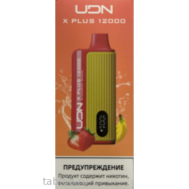 UDN BAR X PLUS Клубника Банан 12000 затяжек