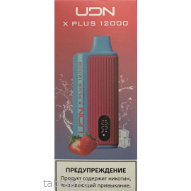 UDN BAR X PLUS Клубника Лёд 12000 затяжек