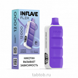 INFLAVE FLEX Кокосовое Мороженое 12000 затяжек