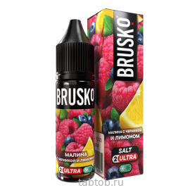 Жидкость BRUSKO ULTRA Chubby Малина с Черникой и Лимоном 35 мл