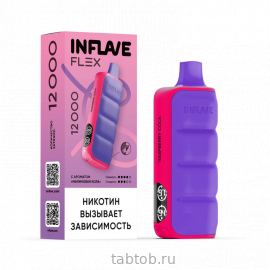 INFLAVE FLEX Малиновая Кола 12000 затяжек