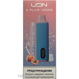 UDN BAR X PLUS Персик Лёд 12000 затяжек