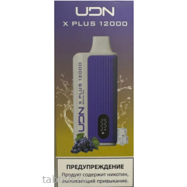 UDN BAR X PLUS Виноград Лёд 12000 затяжек