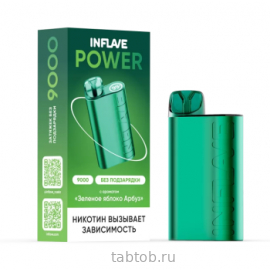 INFLAVE POWER Зеленое Яблоко Арбуз 9000 затяжек