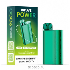 INFLAVE POWER Зеленое Манго Мята 9000 затяжек